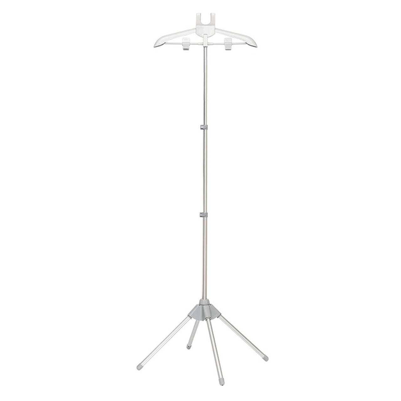 Steaming Clothes Hanger Height Adjustable Foldable Standing Handheld Garment Steamer Rack Clothing Steam Ironing Holder